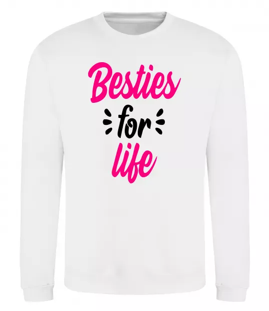 Свитшот Besties for life Белый фото