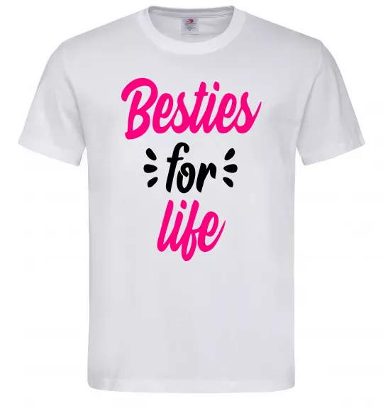 Чоловіча футболка Besties for life Білий фото