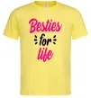 Чоловіча футболка Besties for life Лимонний фото