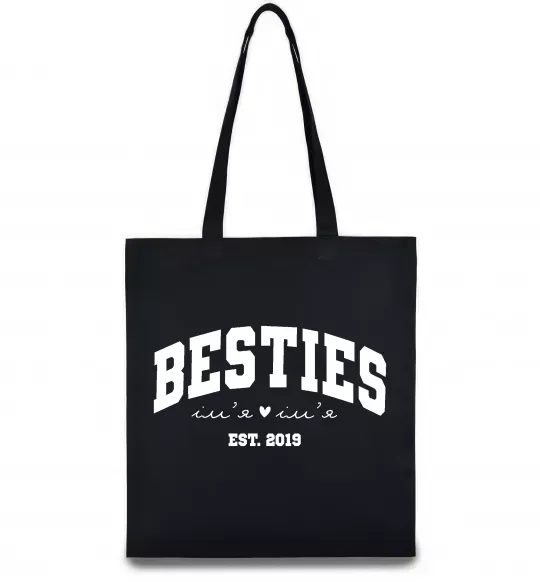 Эко-сумка Besties імена Черный фото