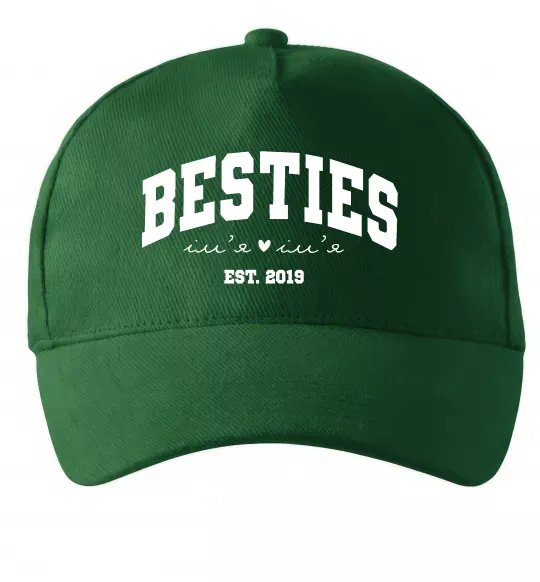 Кепка Besties імена Темно-зеленый фото