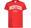 Дитяча футболка Besties імена Червоний фото