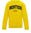 Детский Свитшот Besties імена Солнечно желтый фото