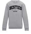 Детский Свитшот Besties імена Серый меланж фото
