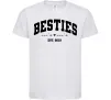 Дитяча футболка Besties імена Білий фото