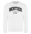 Світшот Besties імена Білий фото
