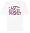 Футболка Оверсайз Best friends forever Білий фото