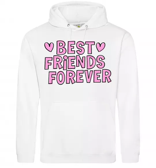 Жіноча толстовка (худі) Best friends forever Білий фото