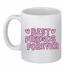 Чашка керамічна Best friends forever Білий фото