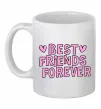 Чашка керамічна Best friends forever Білий фото