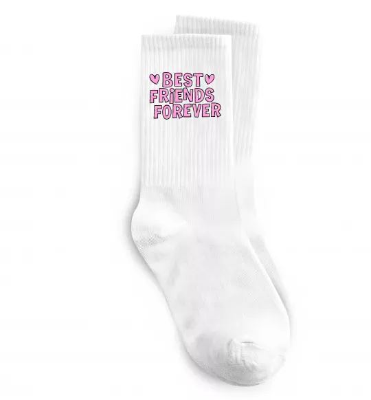 Носки Best friends forever Белый фото
