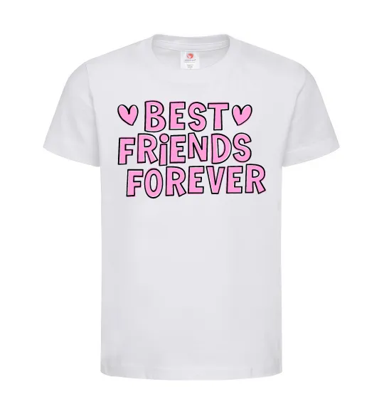 Детская футболка Best friends forever Белый фото