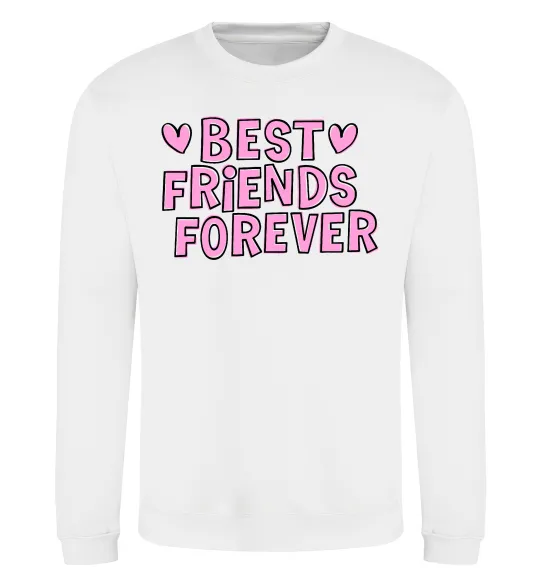 Свитшот Best friends forever Белый фото