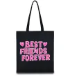 Эко-сумка Best friends forever Черный фото