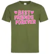 Чоловіча футболка Best friends forever Оливковий фото