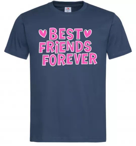 Чоловіча футболка Best friends forever Темно-синій фото