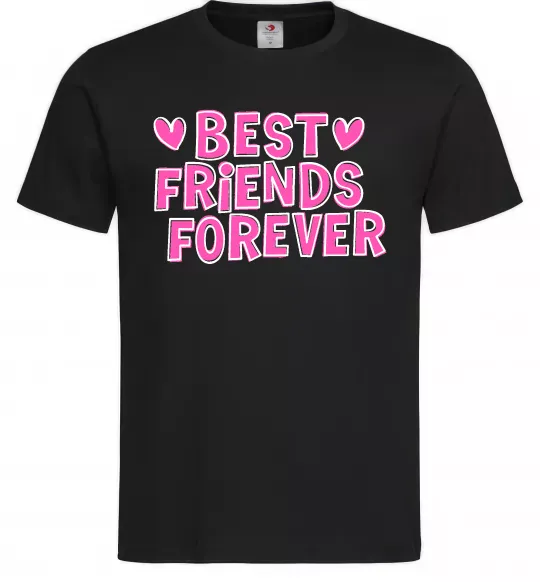 Чоловіча футболка Best friends forever Чорний фото