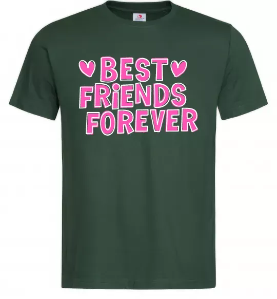 Чоловіча футболка Best friends forever Темно-зелений фото