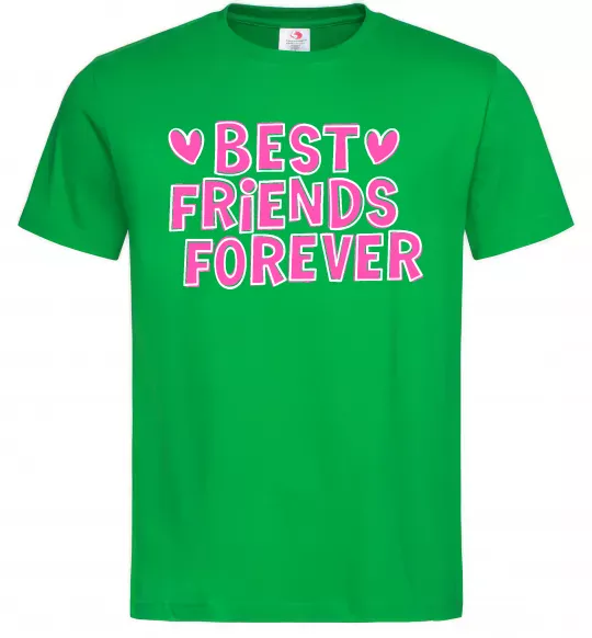 Чоловіча футболка Best friends forever Зелений фото