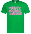 Чоловіча футболка Best friends forever Зелений фото