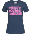 Женская футболка Best friends forever Темно-синий фото