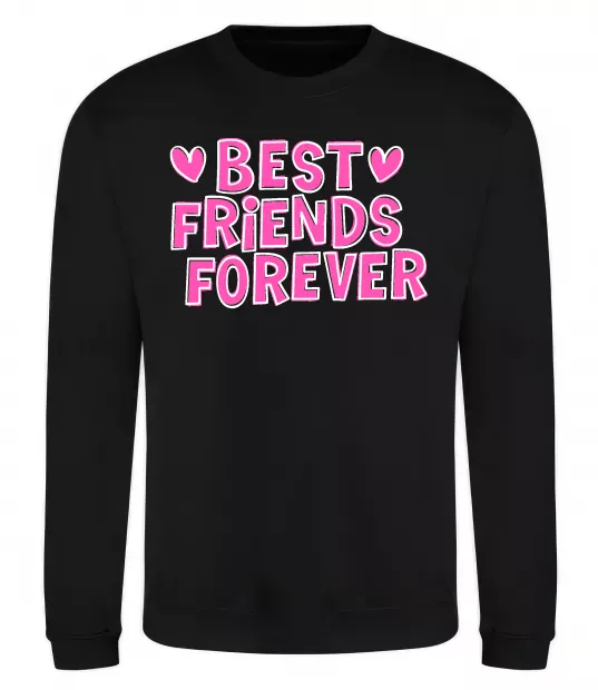 Світшот Best friends forever Чорний фото