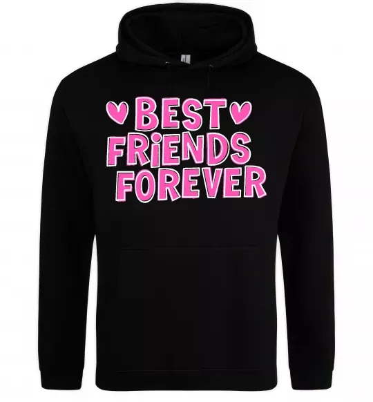 Жіноча толстовка (худі) Best friends forever Чорний фото