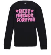 Дитячий світшот Best friends forever Чорний фото