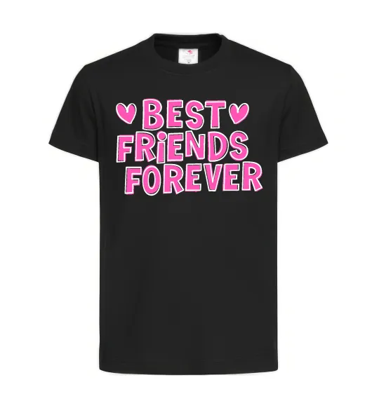 Детская футболка Best friends forever Черный фото