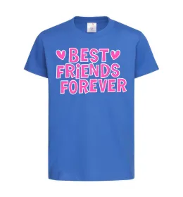 Дитяча футболка Best friends forever Яскраво-синій фото