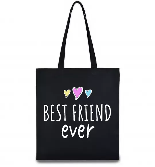 Эко-сумка Best friend ever Черный фото