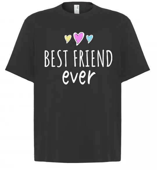 Футболка Оверсайз Best friend ever Черный фото