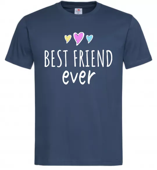 Чоловіча футболка Best friend ever Темно-синій фото