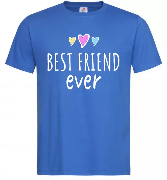 Чоловіча футболка Best friend ever Яскраво-синій фото