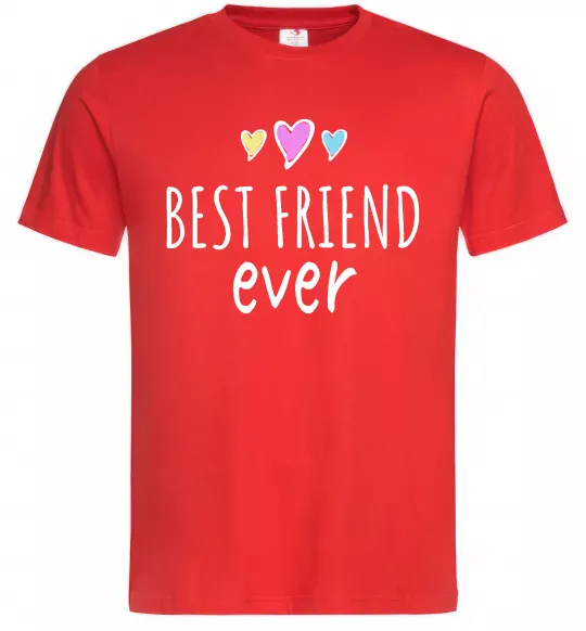Чоловіча футболка Best friend ever Червоний фото