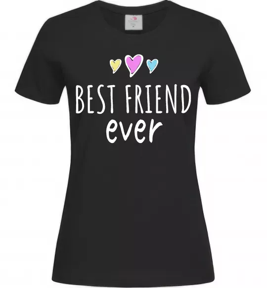 Женская футболка Best friend ever Черный фото