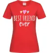 Женская футболка Best friend ever Красный фото