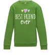 Детский Свитшот Best friend ever Лаймовый фото
