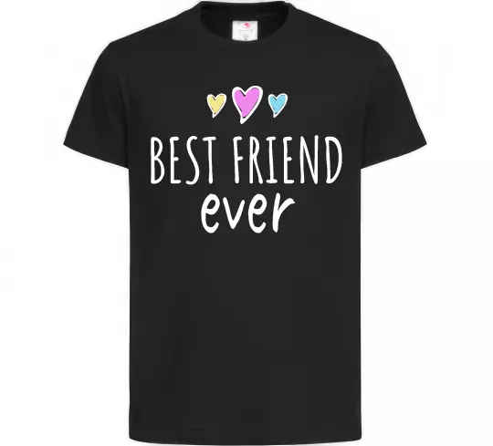 Дитяча футболка Best friend ever Чорний фото