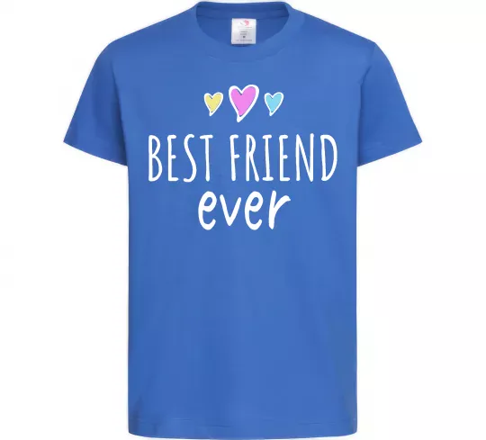Дитяча футболка Best friend ever Яскраво-синій фото