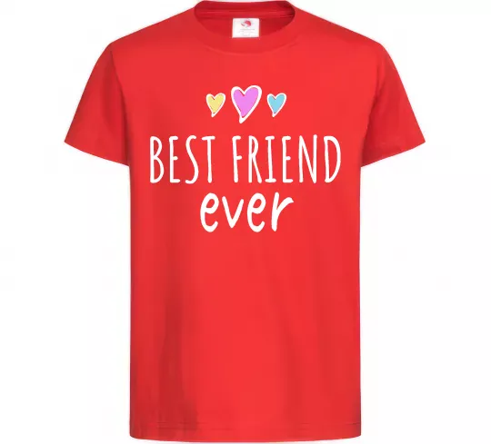 Дитяча футболка Best friend ever Червоний фото