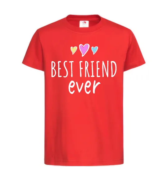 Детская футболка Best friend ever Красный фото