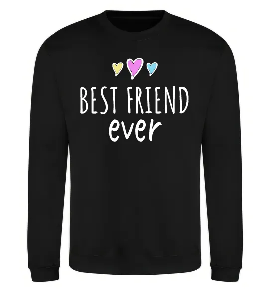 Світшот Best friend ever Чорний фото
