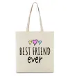 Эко-сумка Best friend ever Бежевый фото