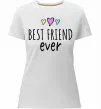 Женская премиум футболка Best friend ever Белый Женская премиум футболка Best friend ever Белый фото