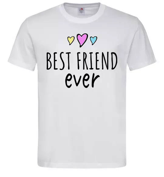 Чоловіча футболка Best friend ever Білий фото