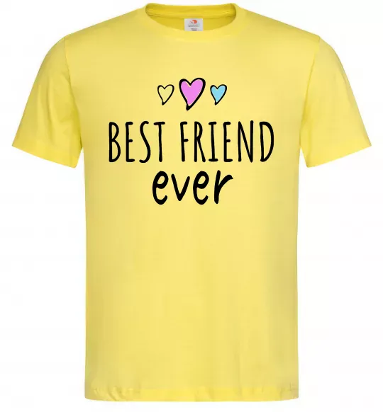 Чоловіча футболка Best friend ever Лимонний фото
