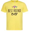 Чоловіча футболка Best friend ever Лимонний фото