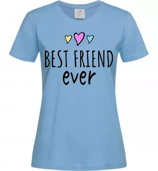 Женская футболка Best friend ever Голубой фото