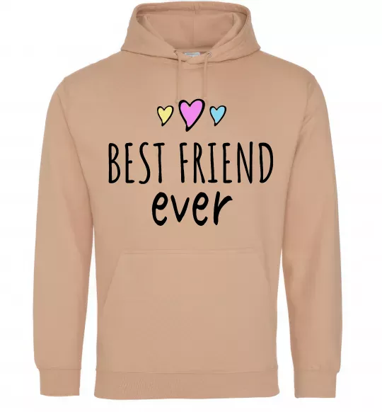Жіноча толстовка (худі) Best friend ever Пісочний фото